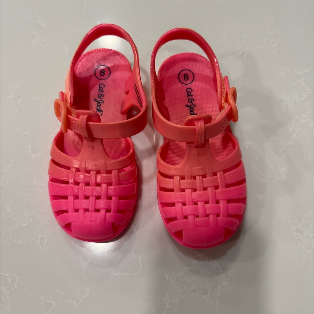 Cat & Jack Bright Pink ombré sandal, toddler size 8